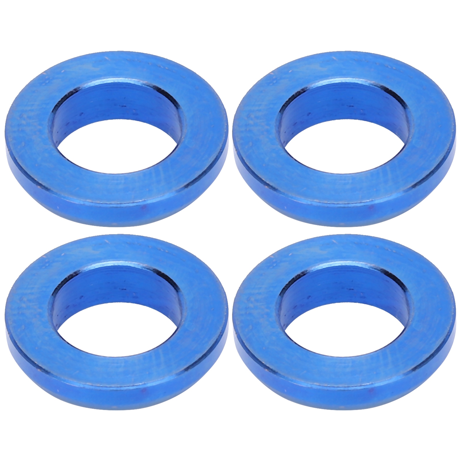 4 Stück Mountainbike-titanlegierungsschrauben, Distanzstücke, Bremssatteldichtung M6, Blau