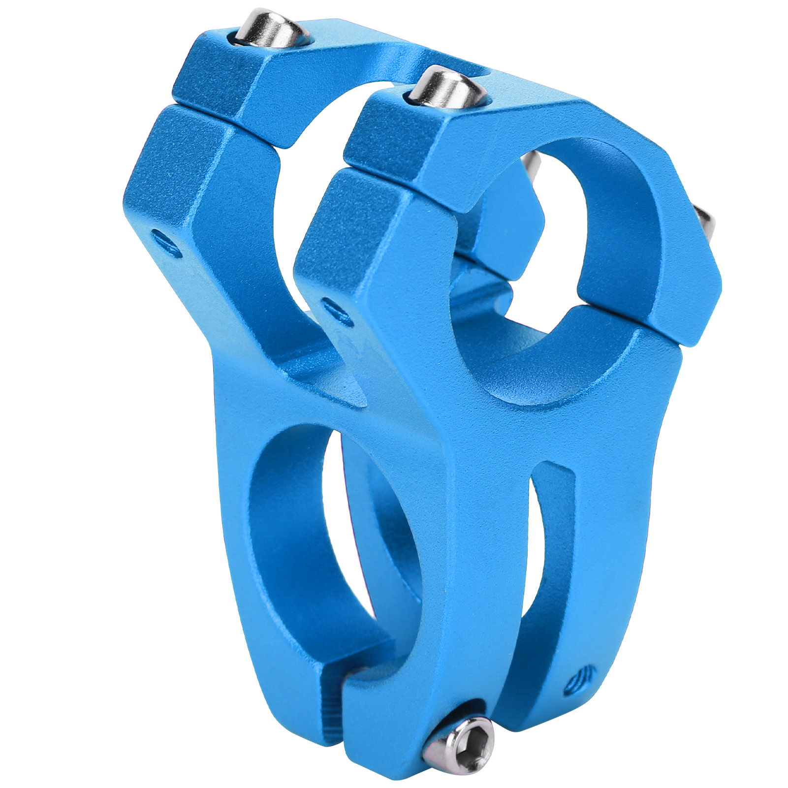 Lunje Mountainbike-vorbau, Kurzer Lenker, Aluminiumlegierung, Hohlvorbau, 31,8 X 35 Mm, Blau