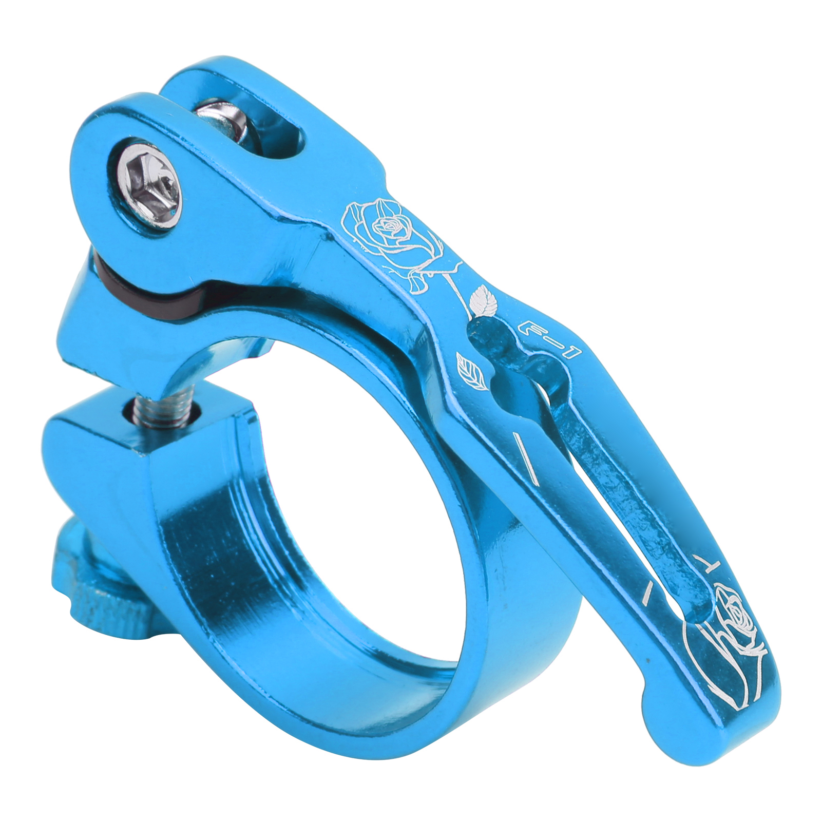 34,9 Mm Schnellspann-sattelstützenklemme Aus Aluminiumlegierung Für Mountainbikes, Blau