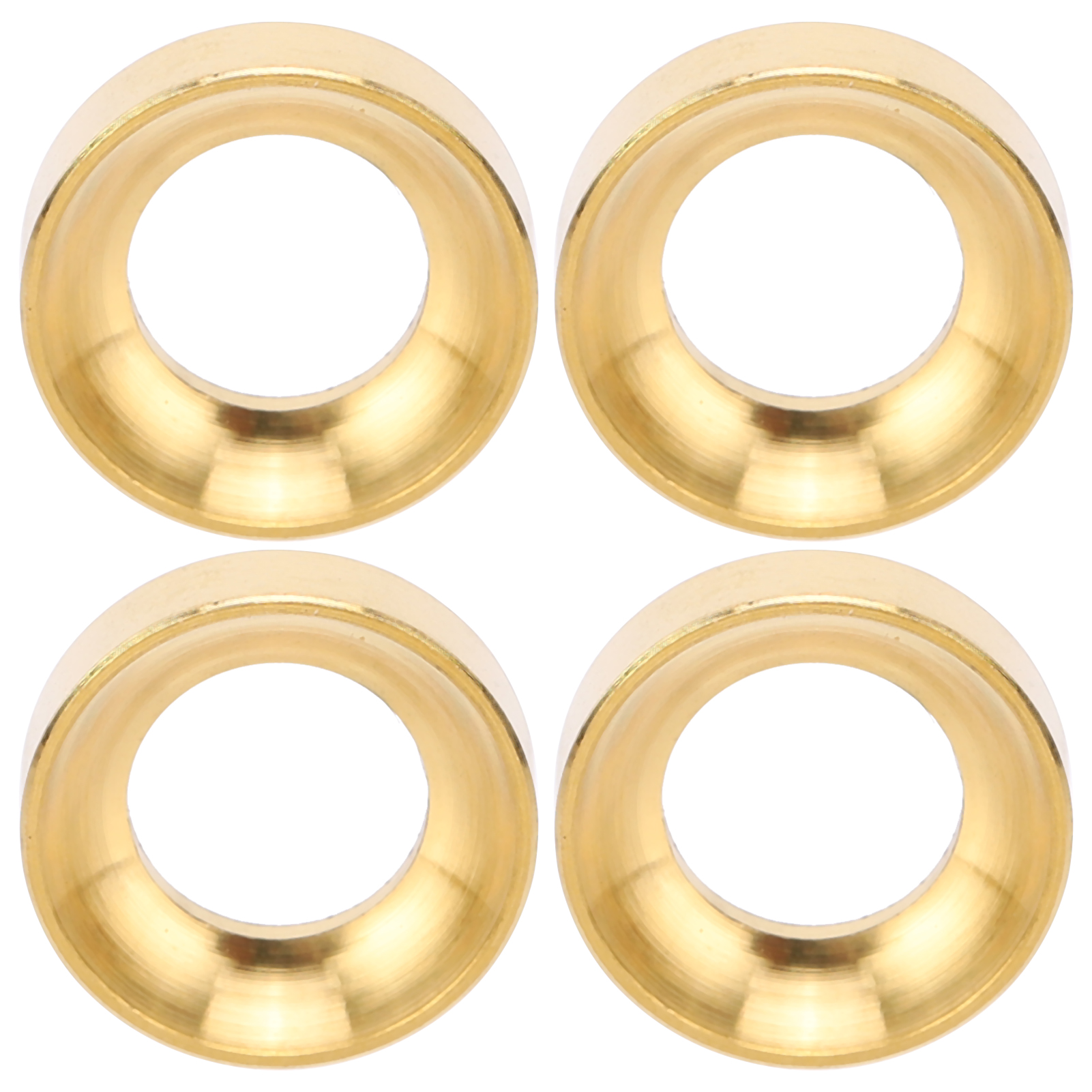 4 Stück Mountainbike-titanlegierungsschrauben, Distanzstücke, Bremssattel-konkavdichtung M6 Gold