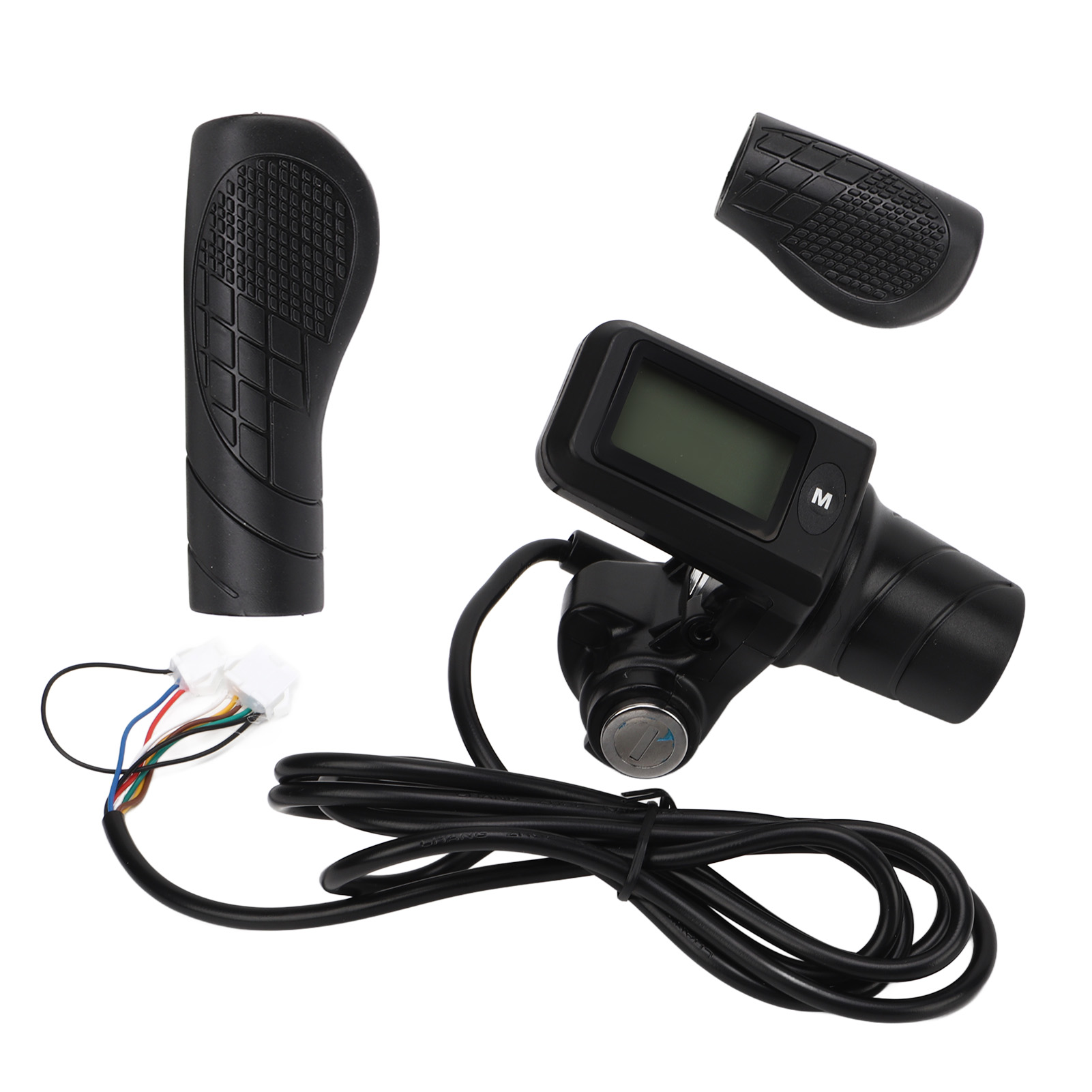 Gasgriff Mit Lcd-bildschirm 805 Für Elektrofahrräder Und -roller, Drehbarer Halbgasgriff Mit Lcd-bildschirm Für 22,5 Mm Lenker