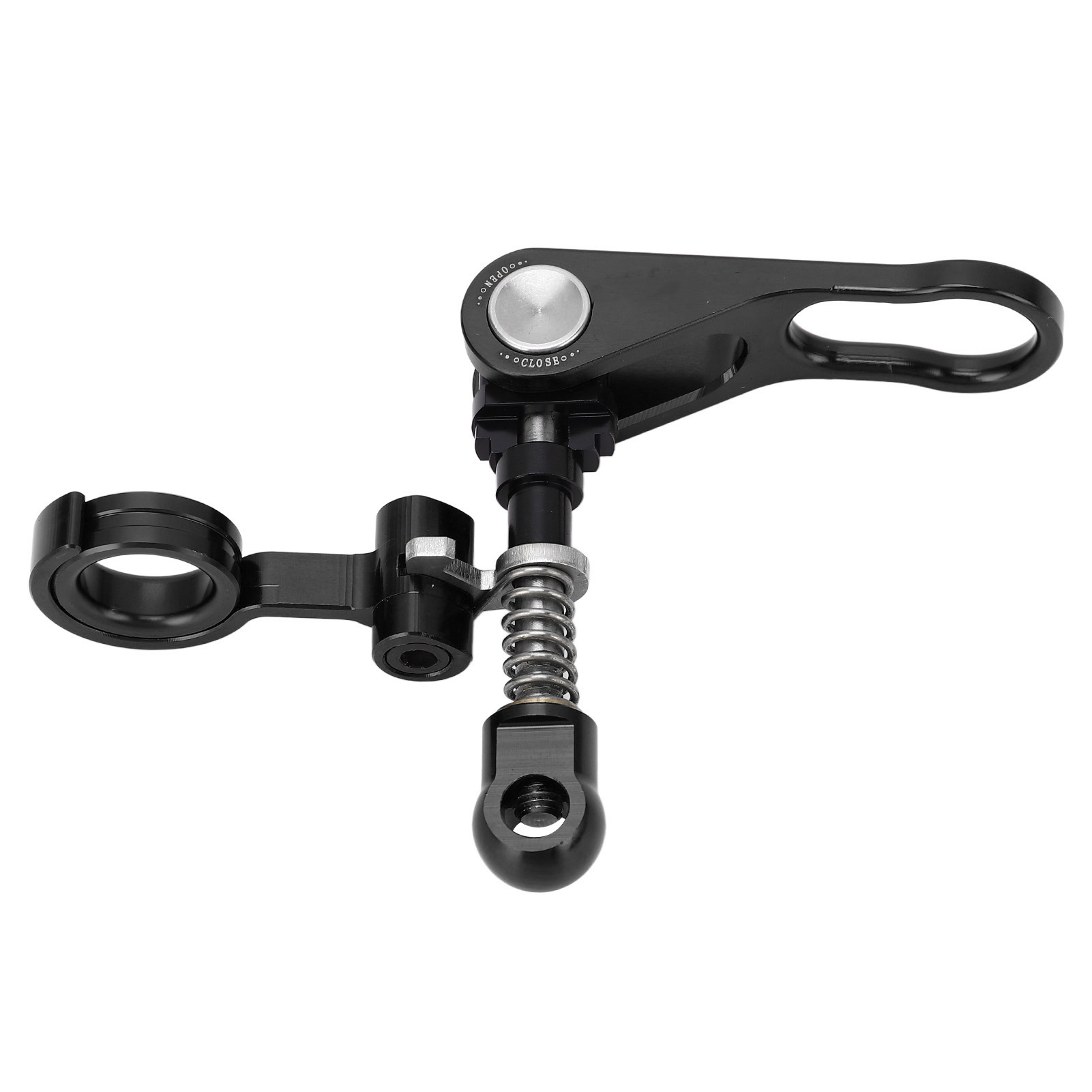 Schnellspann-sattelstützenklemme Und Hinterbauklemme Für Brompton-falträder, Aus Schwarz Eloxierter Aluminiumlegierung.