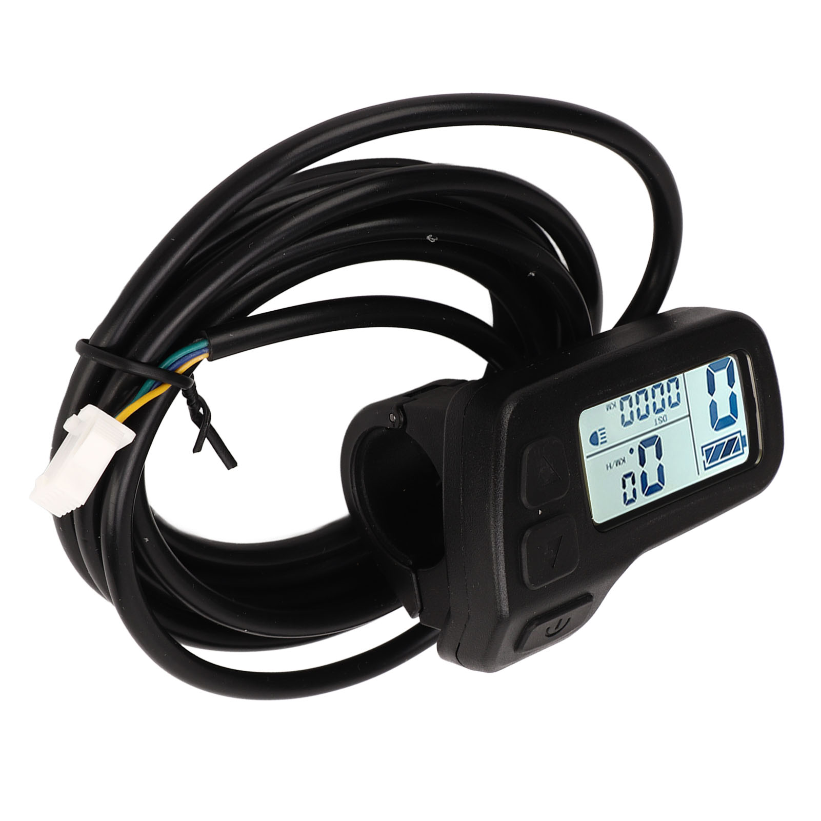 Geschwindigkeitsmesser Mit Lcd-bildschirm Für Elektrofahrräder, Universeller Sm-stecker 24v, 36v Und 48v.