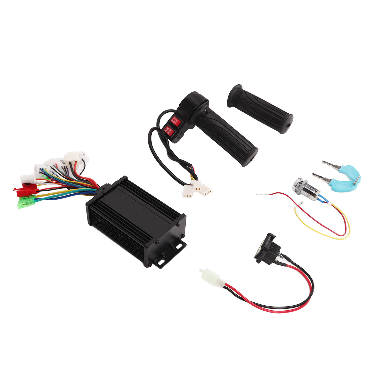 Geschwindigkeitsregler Für Elektrofahrräder, Bürstenloser 36v/48v/350w-elektrofahrradmotor-controller Aus Aluminiumlegierung Mit Gasgriff.