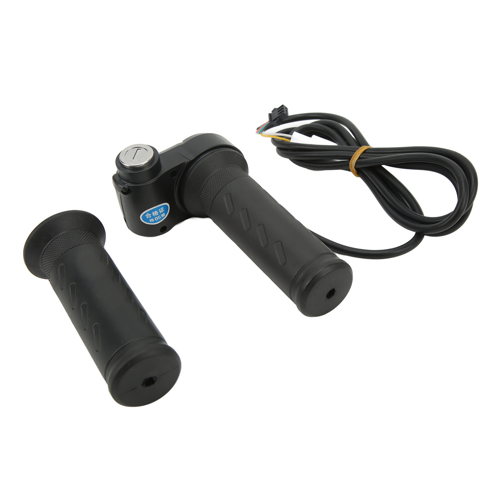 Drehgasgriff Für Elektrofahrräder/elektroroller, 5-adrige Geschwindigkeitsregelung Am Lenker, Mit Schlüssel, Passend Für 22,5-mm-lenker.