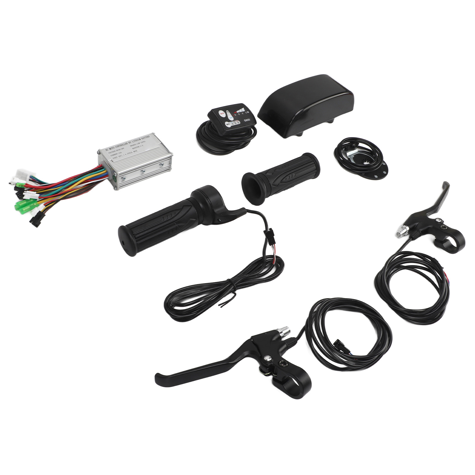 Umrüstsatz Für S800 Elektrofahrrad, 15a Bedienfeld, Bremshebel Und Drehgriffhebel, Geeignet Für Die Aufrüstung Auf Einen 250w Motor.