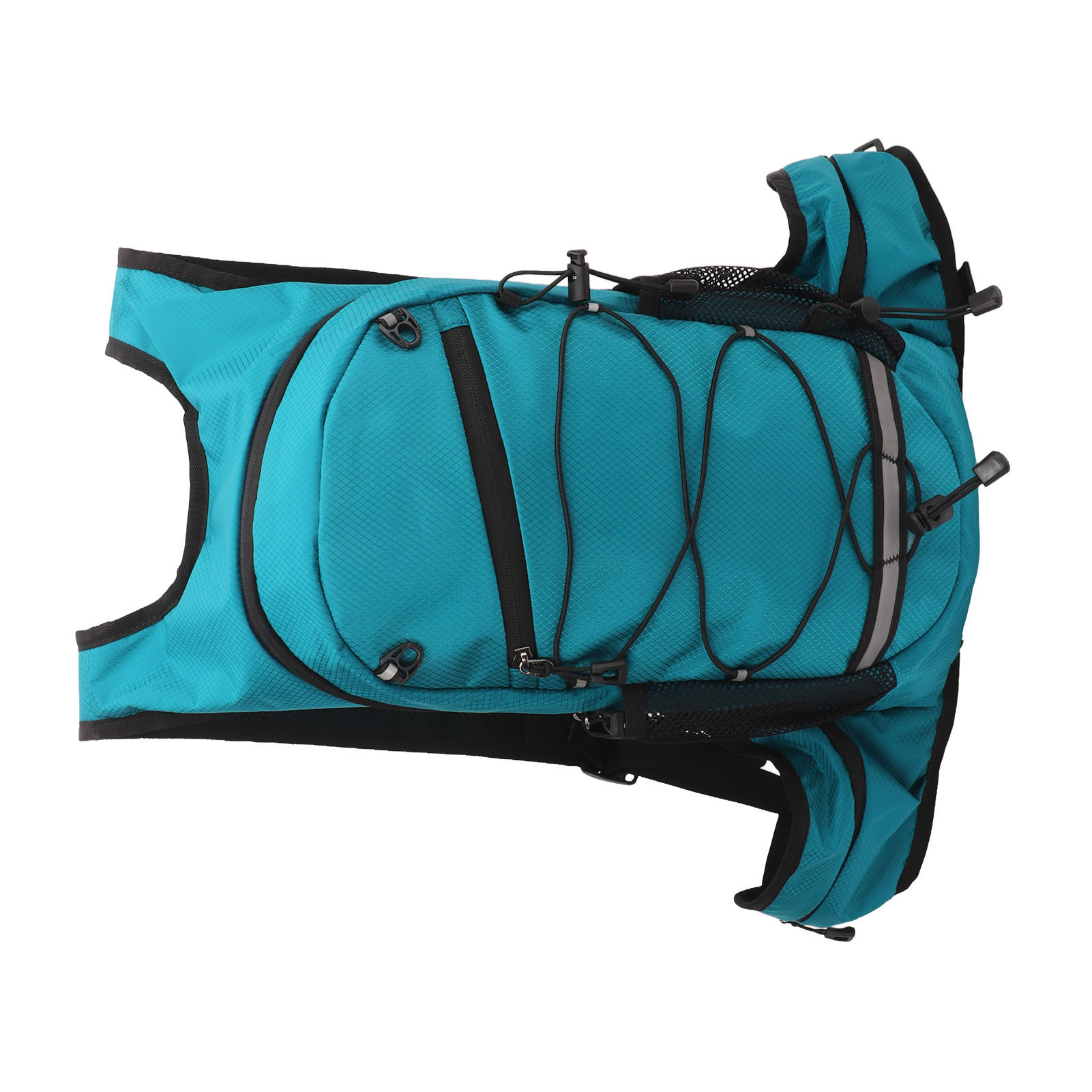 Wasserdichter, Faltbarer Und Ultraleichter Blauer Nylon-fahrradrucksack, Ideal Für Outdoor-wanderungen Und Radtouren.