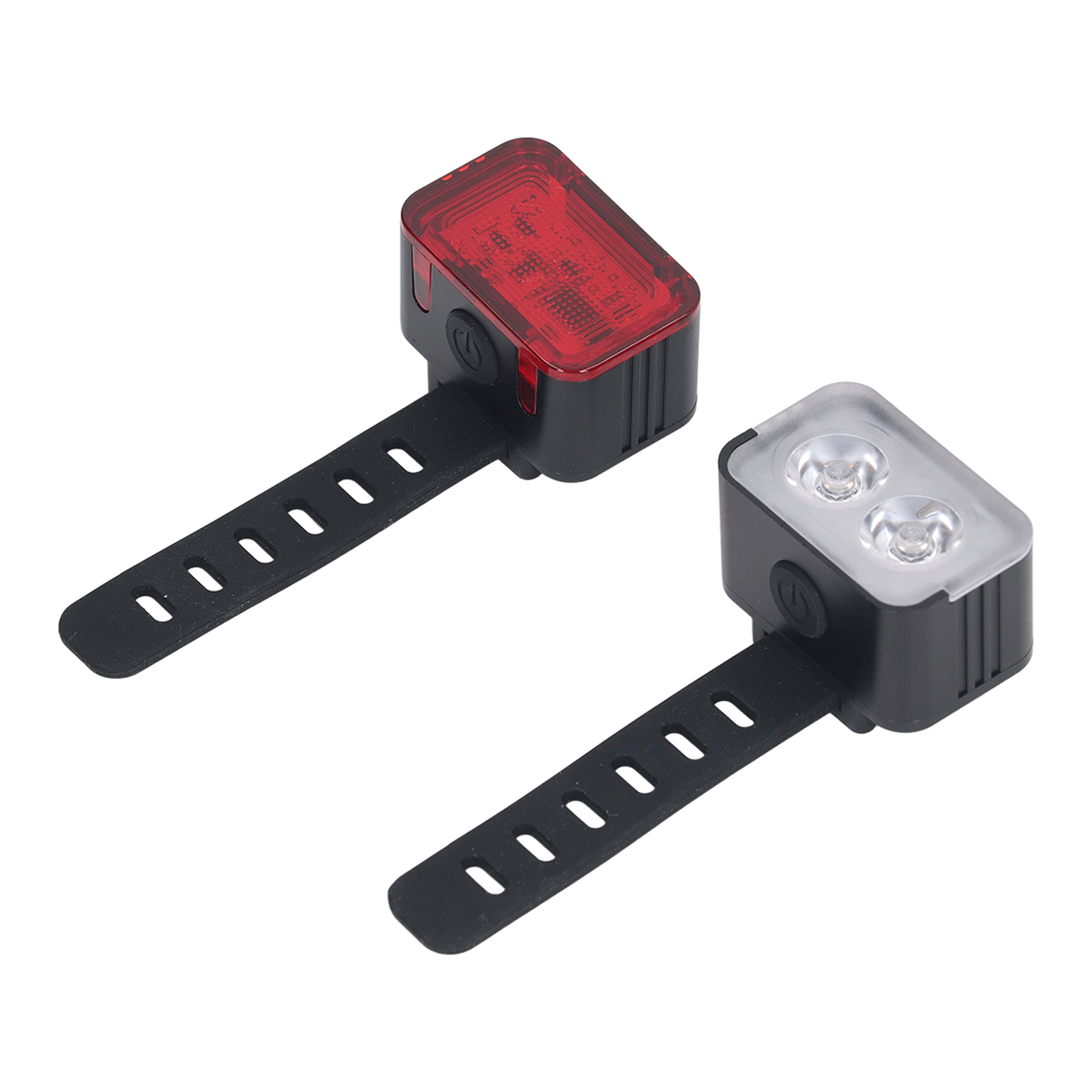 Wiederaufladbares, Wasserdichtes Fahrradlampen-set (ipx6) Für Optimale Sicherheit Bei Nächtlichen Fahrradfahrten. Mit Led-vorder- Und Rücklicht.