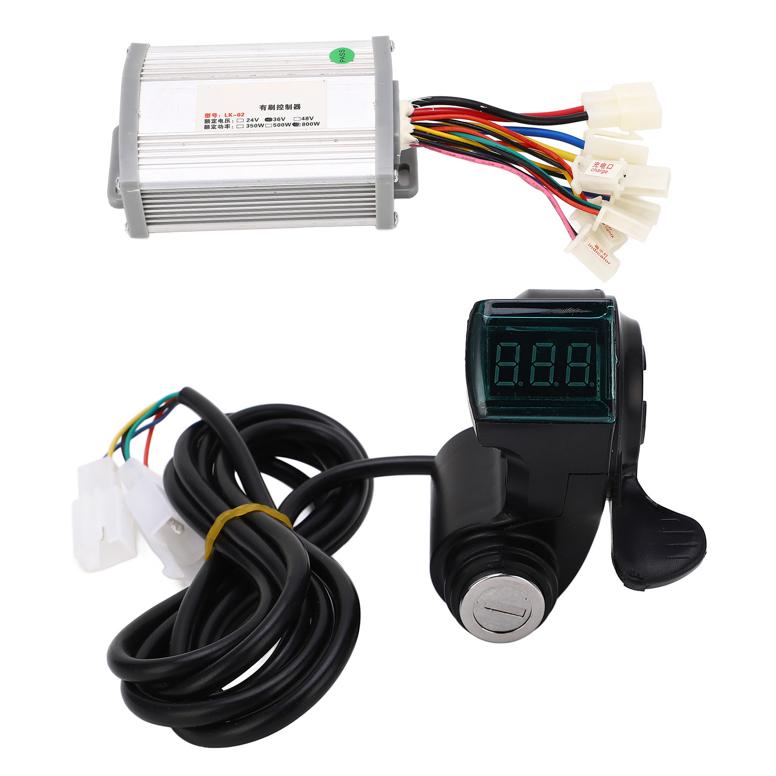 Fahrradmotor-controller-kit, 36v 800w, Beschleunigungsanzeige, Empfindlicher Bürstenmotor-controller Mit Integrierten Modifikationstasten.
