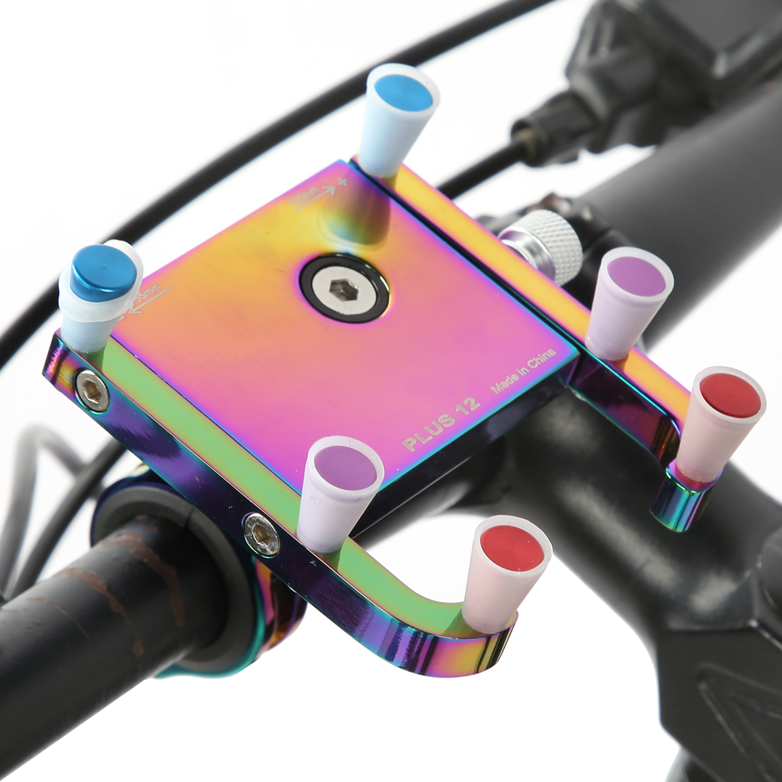 Gub Plus12 Fahrrad-handyhalterung, 360° Drehbar, Farbig Galvanisiert, Kompatibel Mit Fahrrädern, Motorrädern Und Elektrofahrrädern.