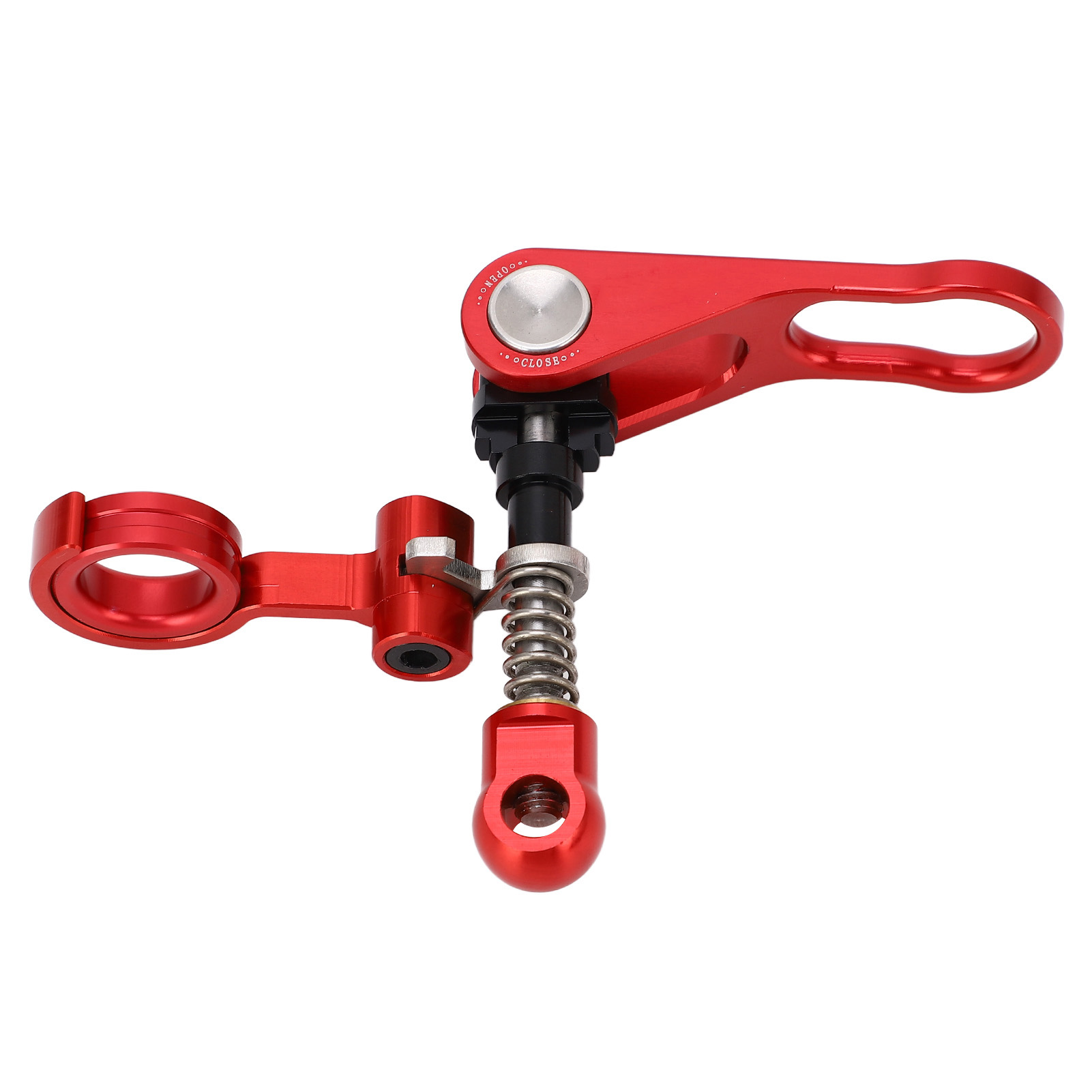 Schnellspann-sattelstützenklemme Und Hinterbauklemme Für Brompton-falträder, Aus Rot Eloxierter Aluminiumlegierung.