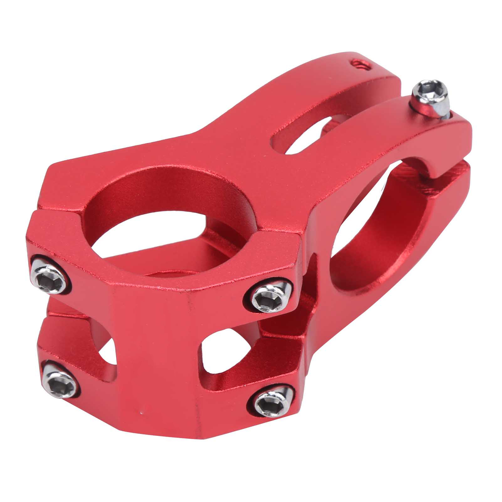 Lunje 31,8 X 45 Mm Mountainbike-vorbau, Aluminiumlegierung, Hohl, Kurzer Griff, Riser, Rot