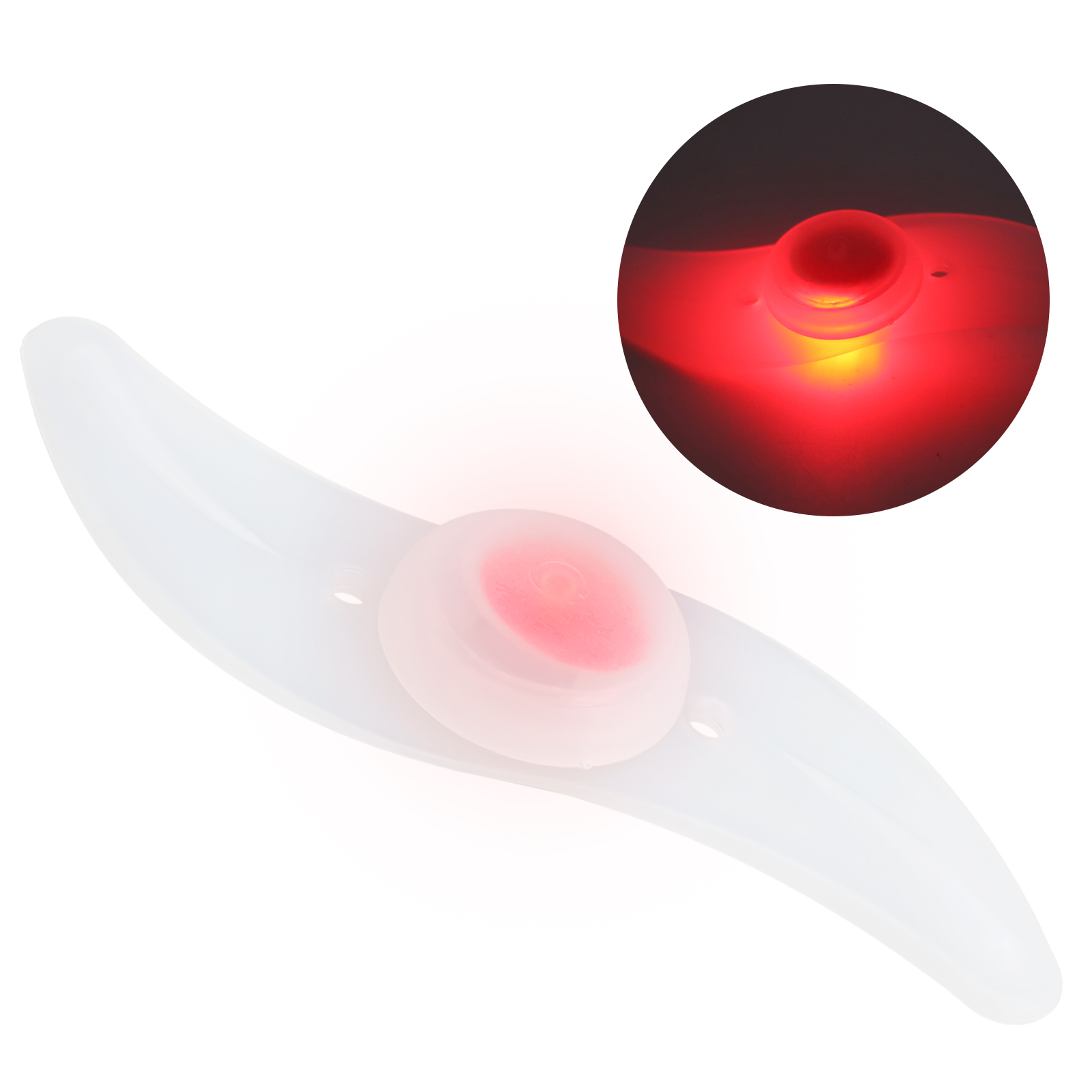 Fahrrad-speichenlicht Dazzle Für Mountainbikes, Drei Lichtmodi, S-typ-warn-led, Weidenblattrot