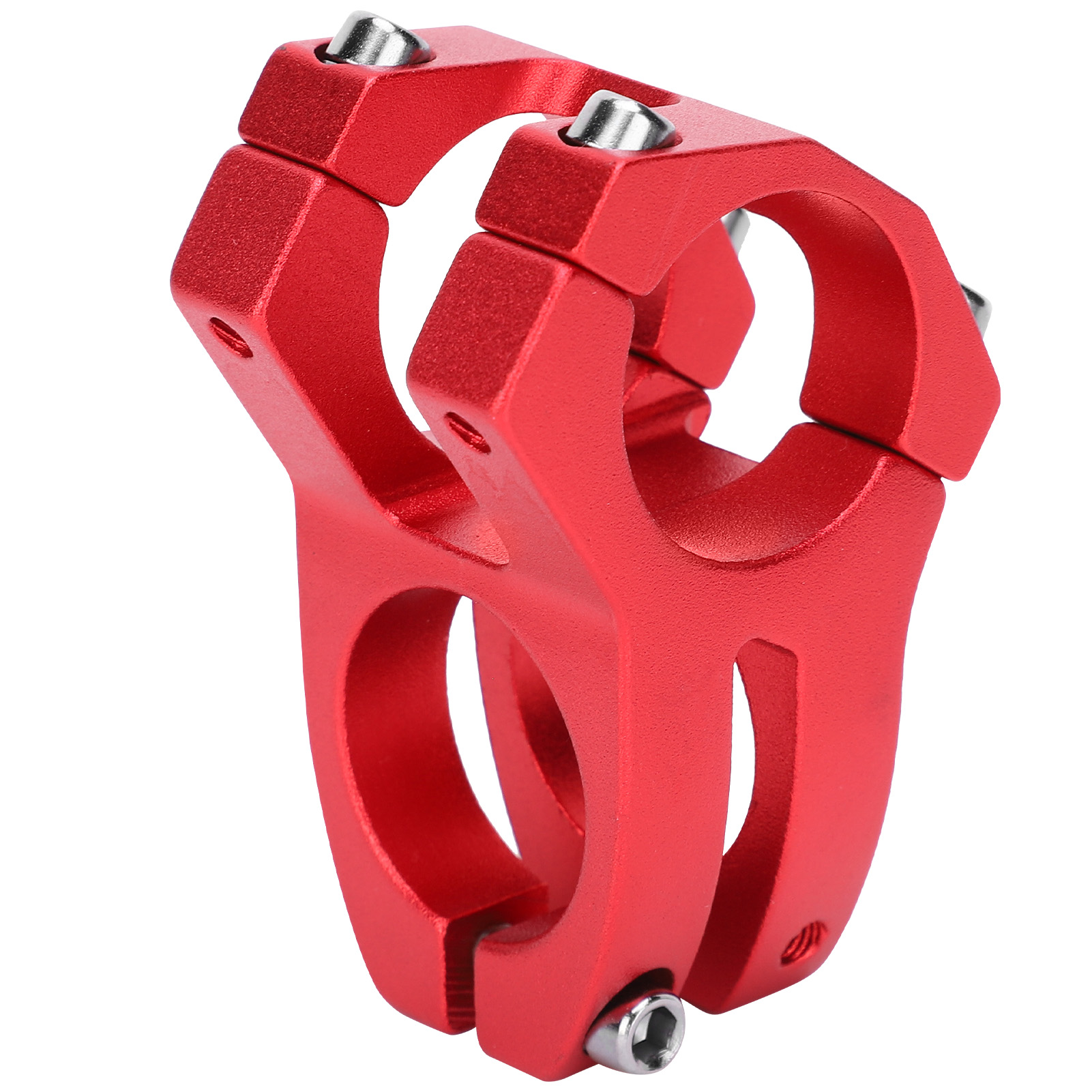Lunje Mountainbike-vorbau, Kurzer Lenker, Aluminiumlegierung, Hohlprofil, 31,8 X 35 Mm, Rot