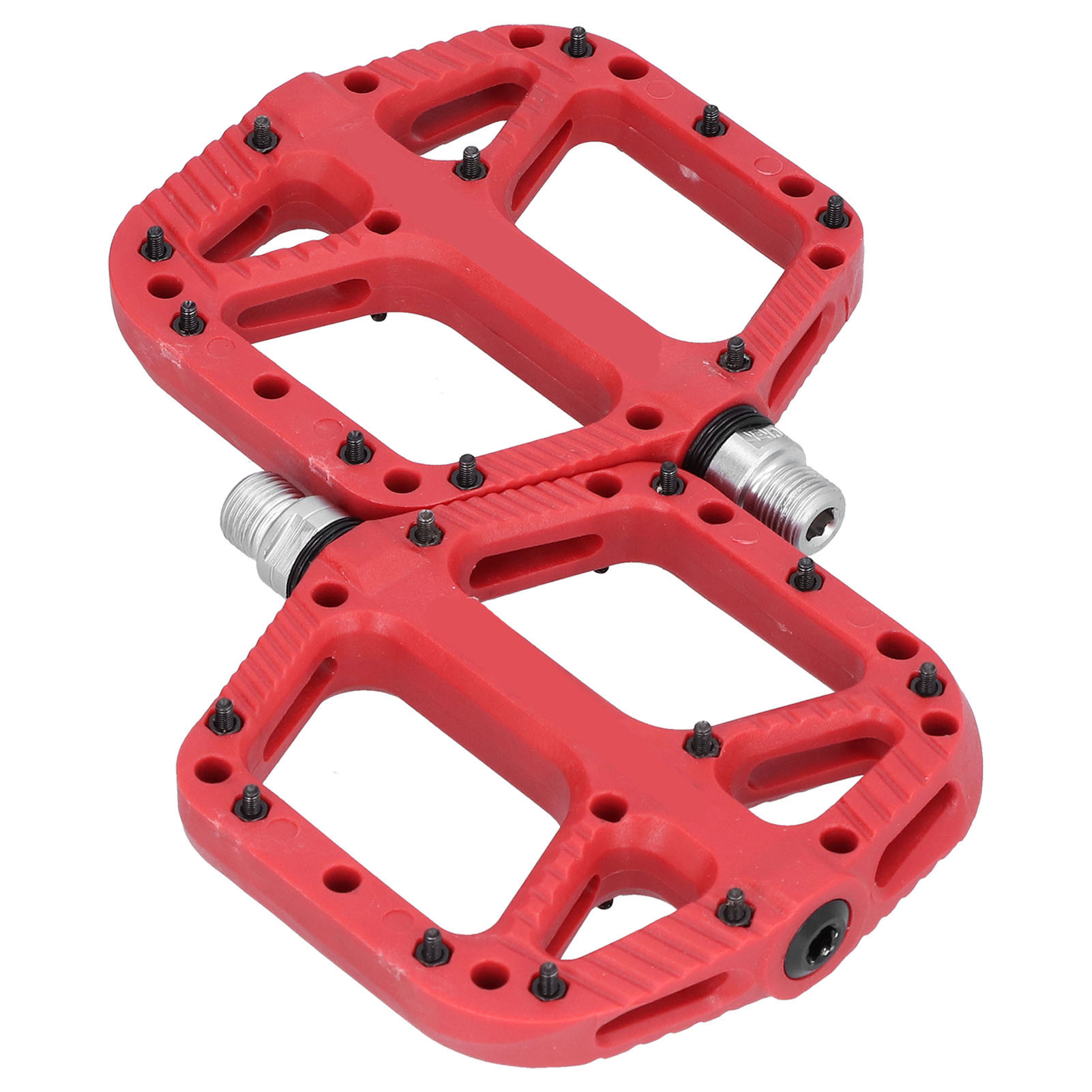 Fahrradpedale Aus Verstärktem Nylon, Breiter, Komfortabler Hochgeschwindigkeits-lager, Fahrradzubehör, Rot