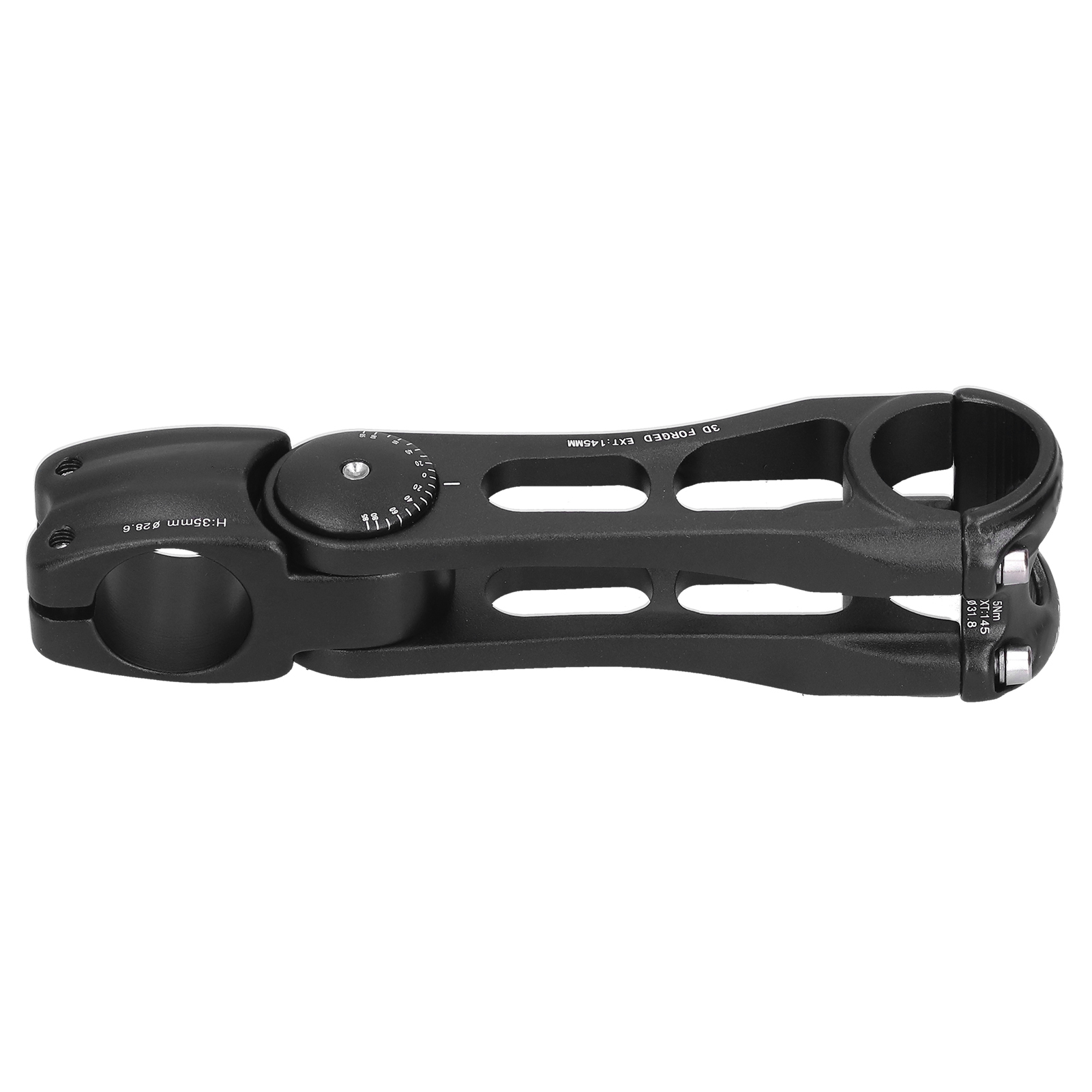 Mountainbike-vorbau Aus Aluminiumlegierung, Verstellbarer Lenkervorbau, 31,8 X 145 Mm