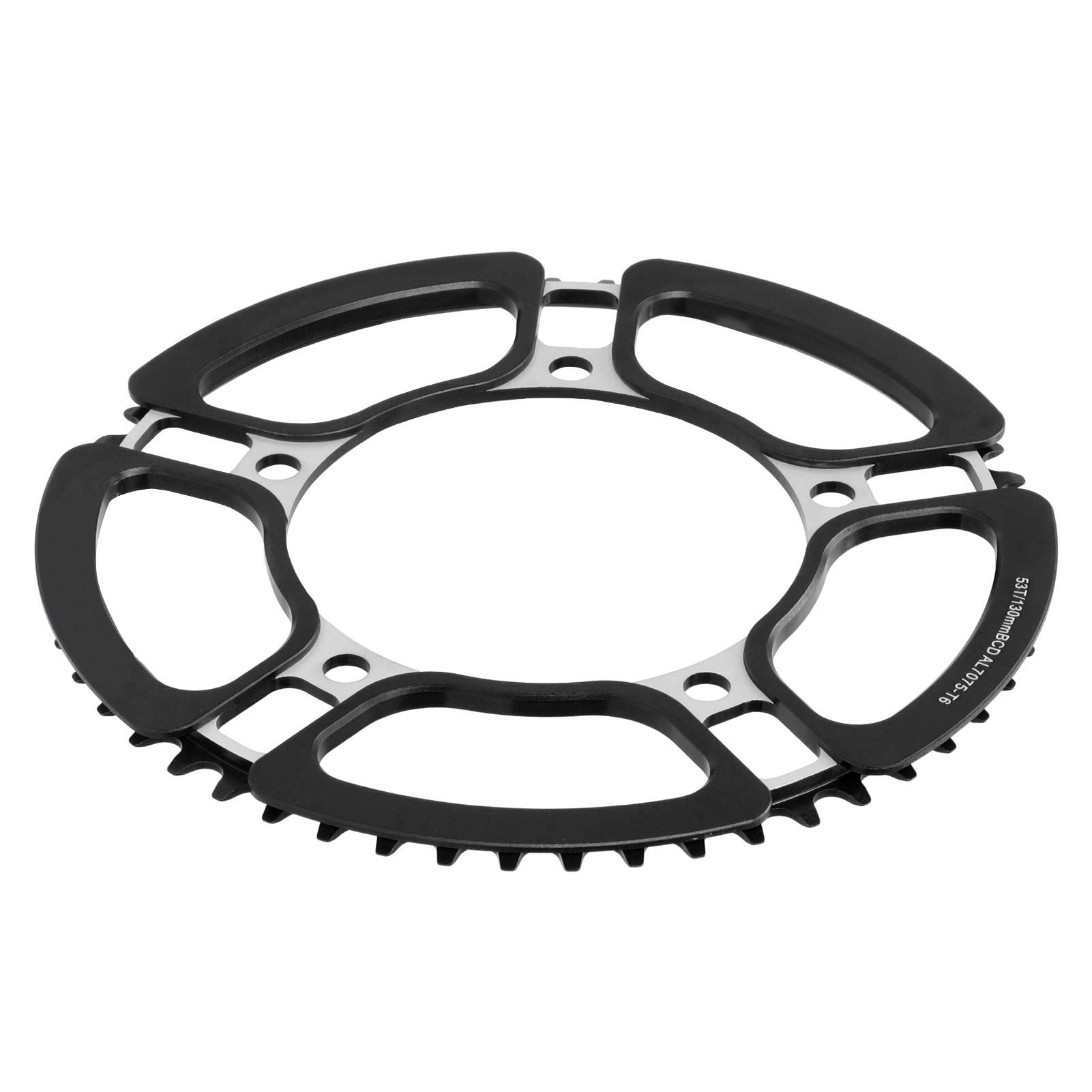 Meijun 130mmbcd Kurbelgarnitur Für 53t Hohl-singlespeed-fahrräder, Umbausatz, Schwarz