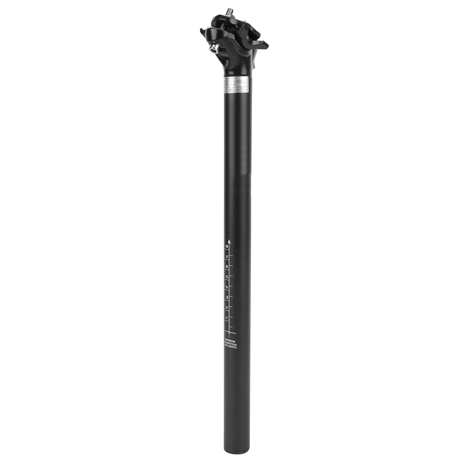 Lunje Mountainbike-sattelstütze, Verstellbar, Aluminiumlegierung, 27,2 X 400 Mm, Schwarz