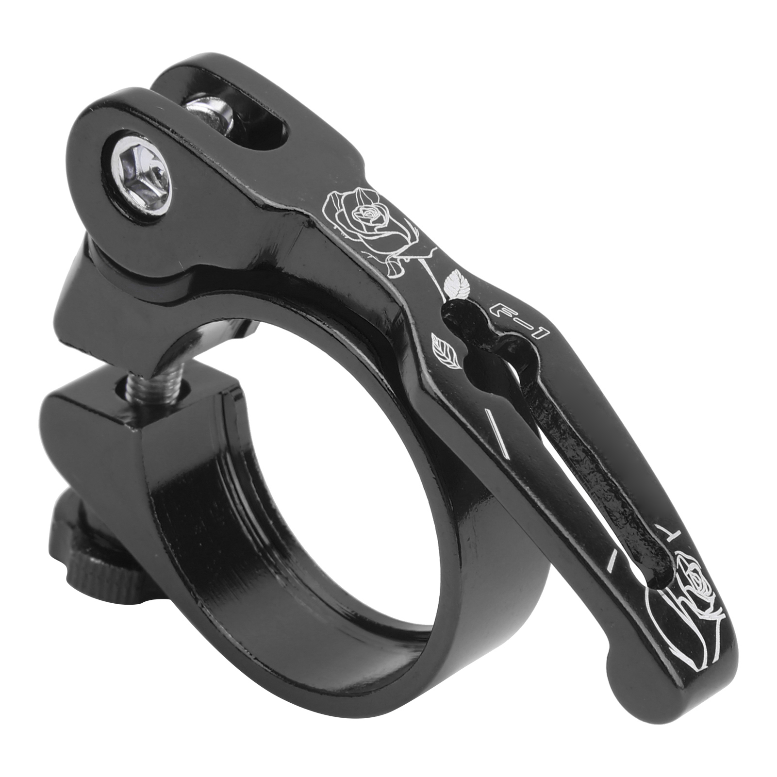 34,9 Mm Schnellspann-sattelstützenklemme Aus Aluminiumlegierung Für Mountainbikes, Schwarz