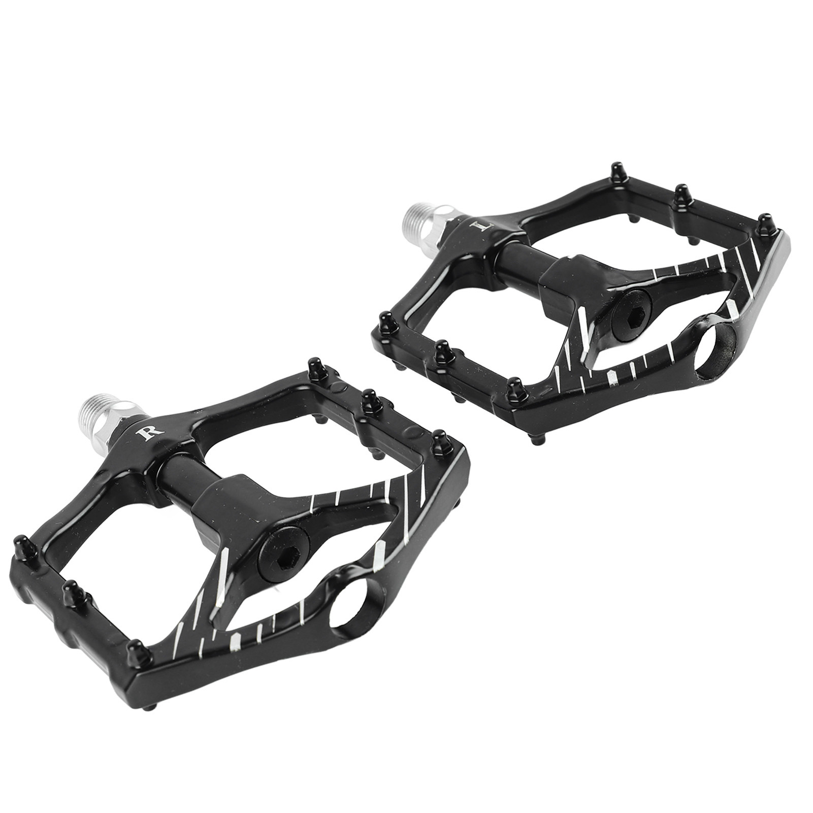 Set Aus 2 Schwarzen Fahrradpedalen Aus Aluminiumlegierung, Universell, Für Erwachsene Und Kinder, Für Rennradfahren.