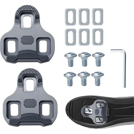Rennradpedale, Kompatibel Mit Look Keo, Radschuh-cleats, Verstellbarer Winkel 4,5°, Für Rennradfahrer Und Rennradfahrer (grau)