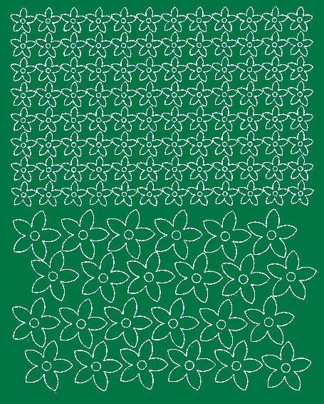 Aufkleber Für Fahrradhelme, Blumen, 120 Stück, Grün Matt