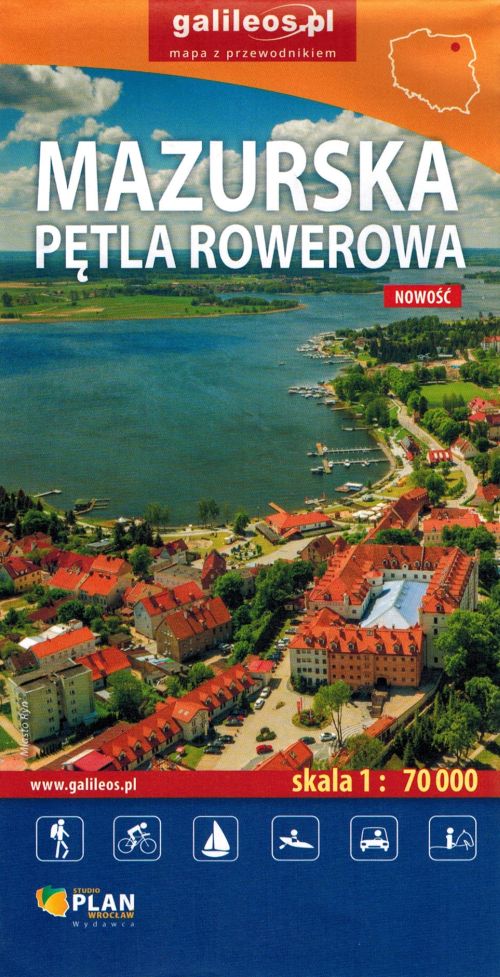 Masurischer Radweg / Masuren. Touristenkarte. Ausgabe 2024. Galileos