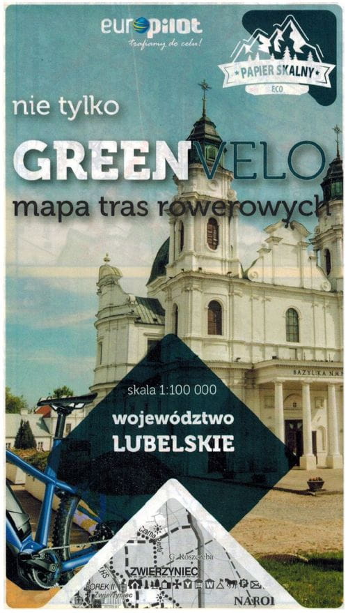 Woiwodschaft Lublin. Wasserdichte Radkarte. Nicht Nur Green Velo. Euro Pilot.