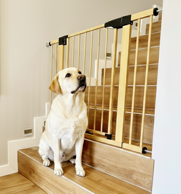 Sicherheitsgitter Für Hunde, Erweiterbar, Kein Bohren Erforderlich, Breite 166-173 Cm