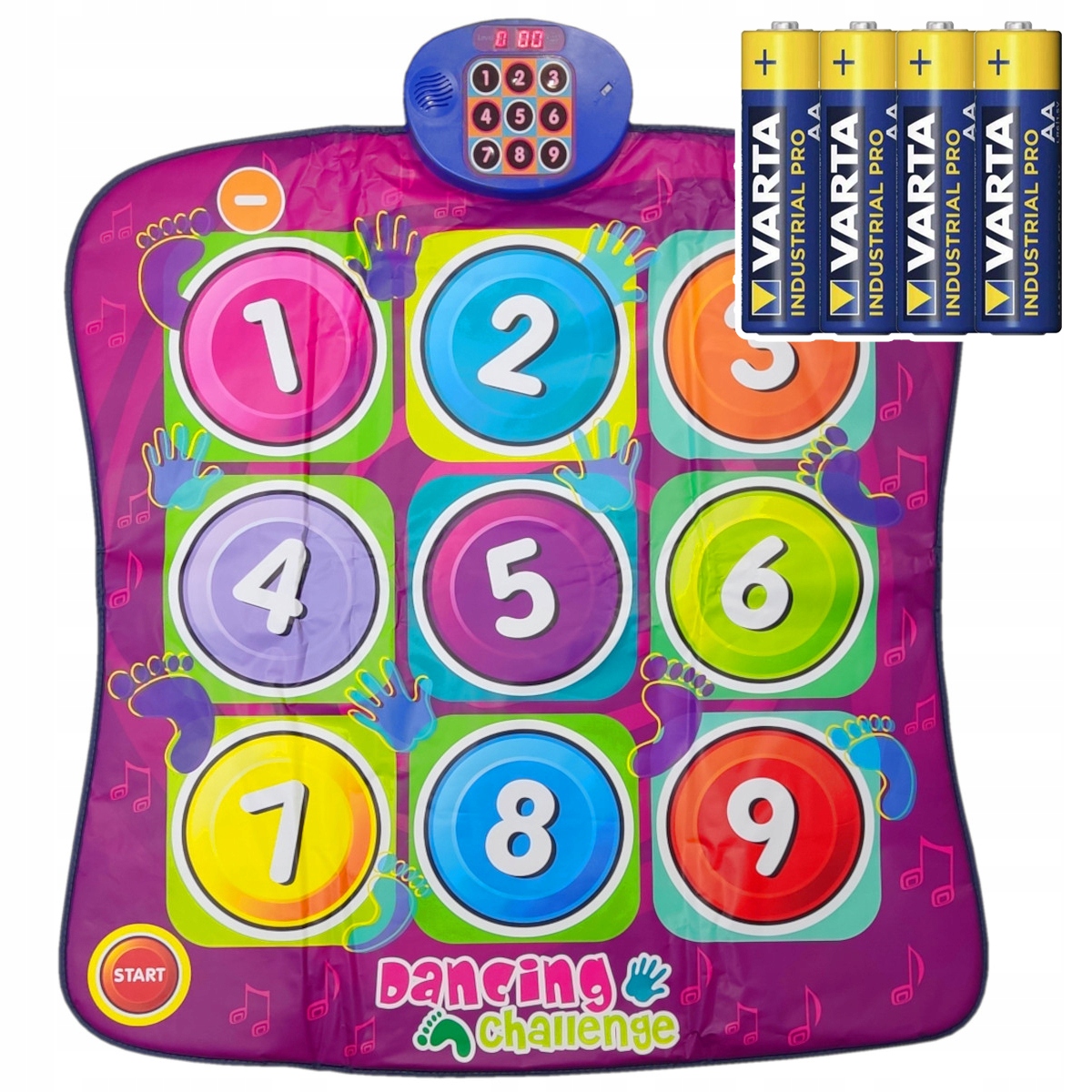 [pacza] Musical Dance Mat Twister 5 Levels Gtu6 + Aa-batterien (x148 + B17) X148b
