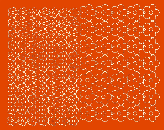 Aufkleber Für Fahrradhelme, Blumenmotiv, 112 Stück, Orange Matt