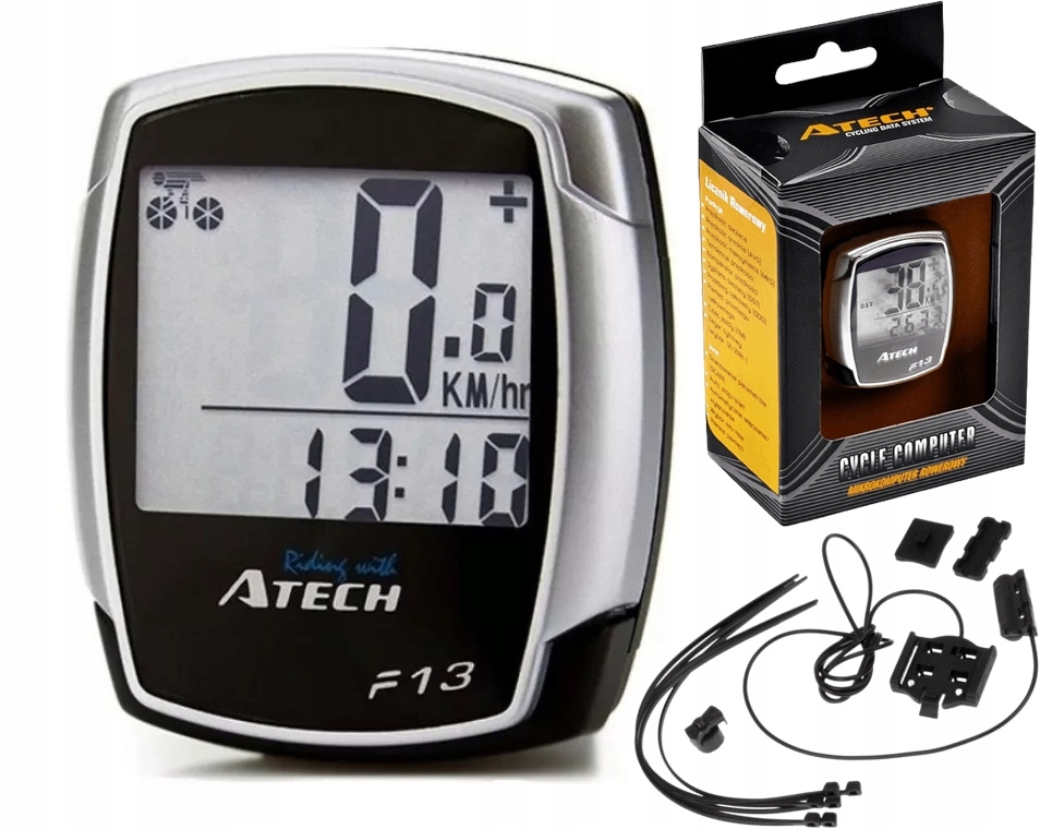 Atech Tu13 Kabelgebundener Fahrradcomputer Mit 13 Funktionen