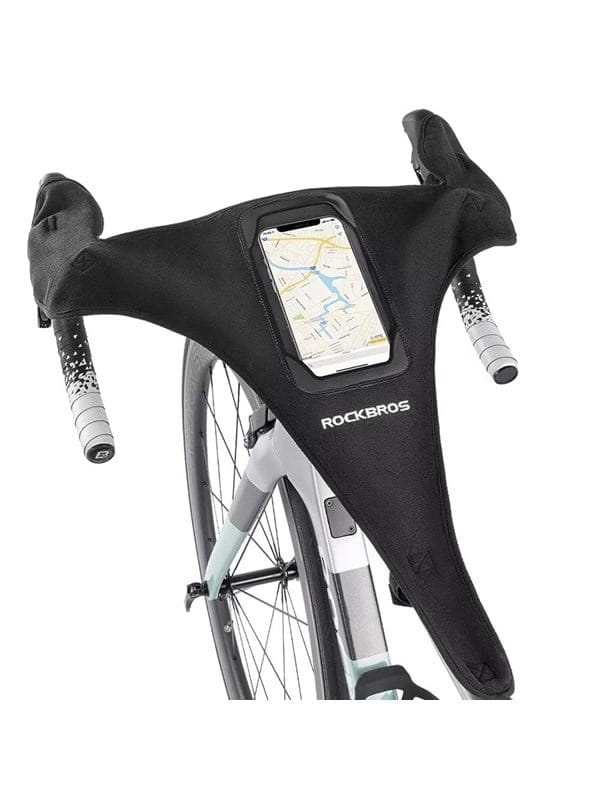 Fahrrad-schweißüberzug Mit Tasche Und Handyfach – Schwarz