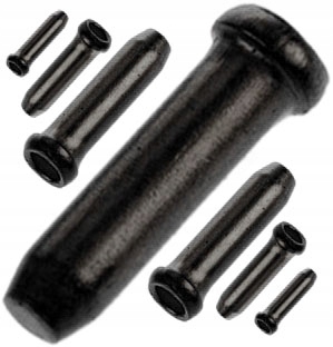 Prox Aluminium-kabelendkappe Schwarz