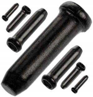 Prox Aluminium-kabelendkappe Schwarz