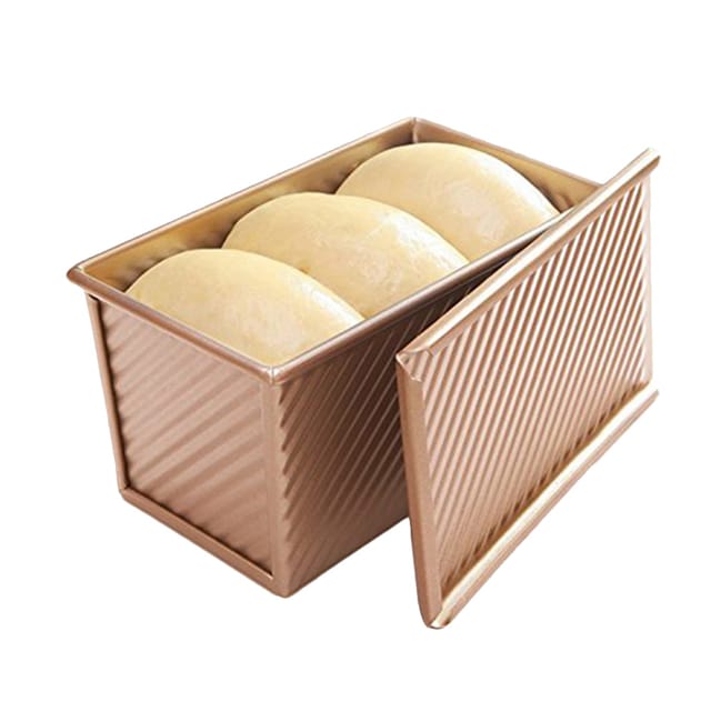 Brotbackform Mit Deckel, Gebäckform, Kuchenform, Toastform, Kohlenstoffstahl, Antihaftbeschichtet, Toasterbox, Küchenutensilien
