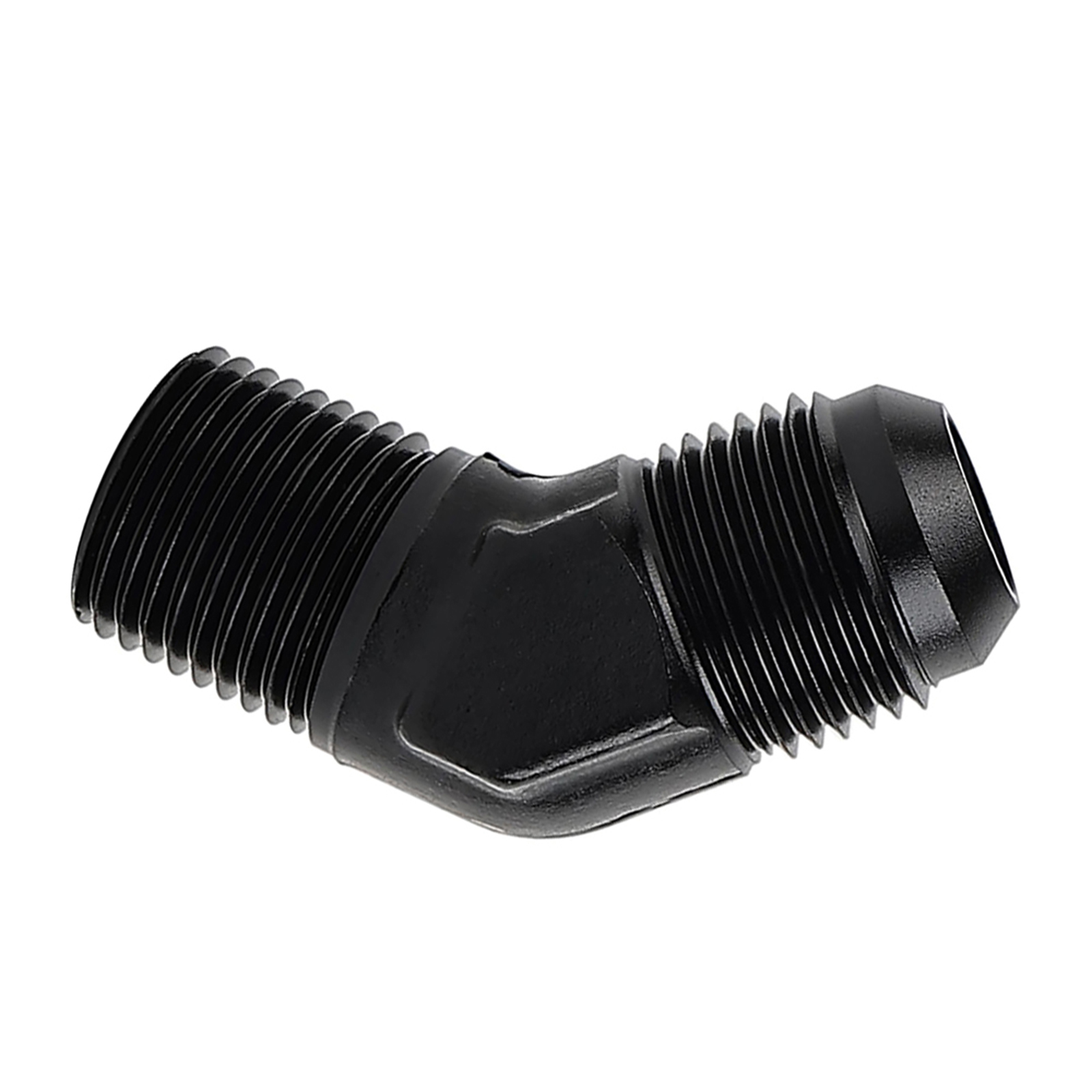 45-grad-winkelverbinder, Außengewinde 10an Auf 1/2''npt-rohr, Material: Aluminiumlegierung.