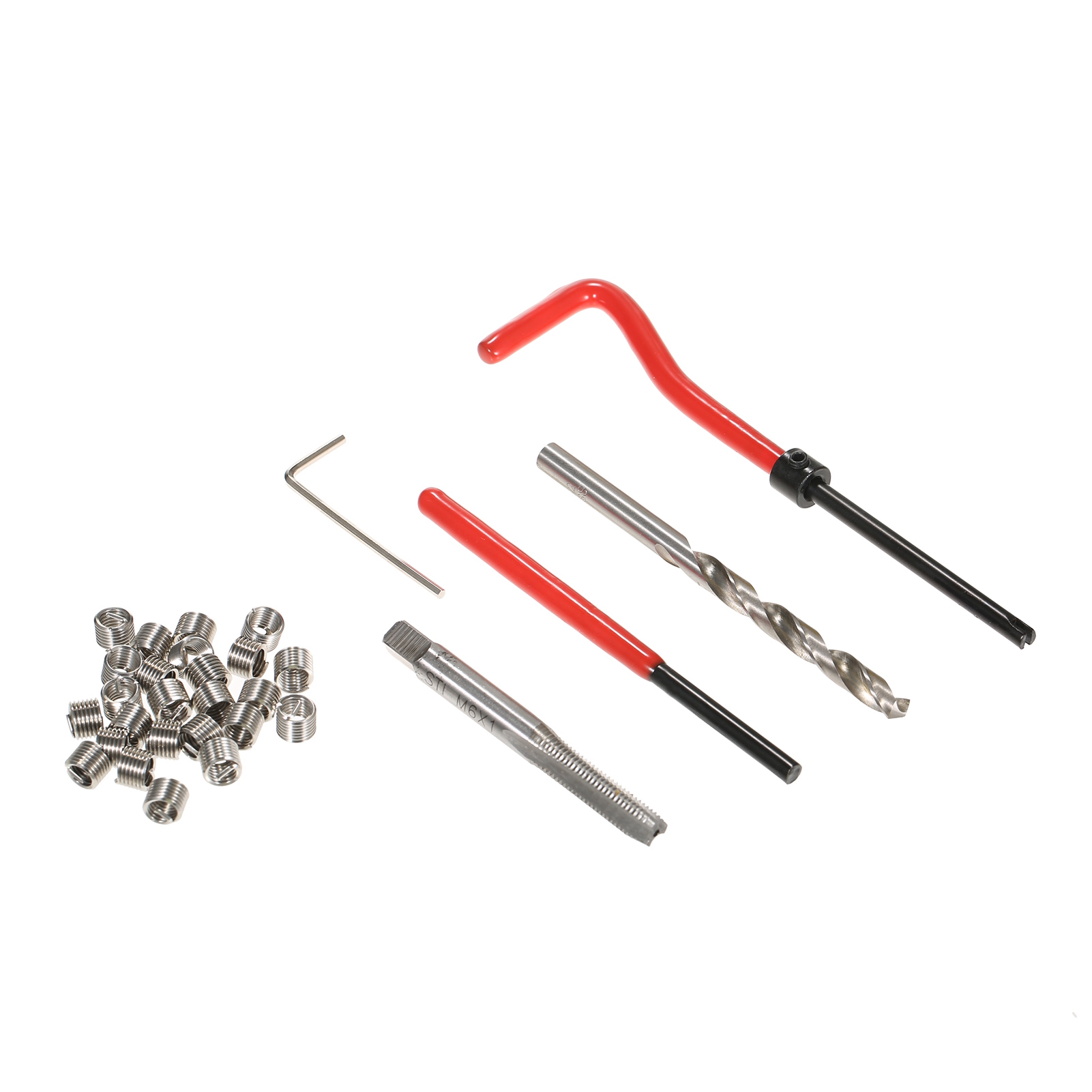 Metrisches Gewindereparatur-einsetzset, 30-teilig, M5 M6 M8 M10 M12 M14, Helicoil Car Pro Gewindeeinsetzwerkzeug 1.
