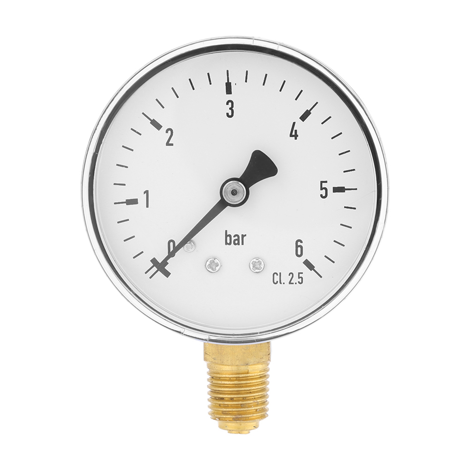 1/4" Npt 0-6 Bar Luft-hydraulik-manometer, Seitlich Montierbares Manometer.