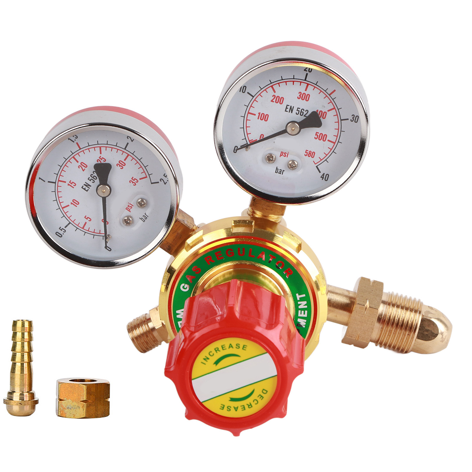 Wx Yqe-03 /60 Acetylen-manometer-gasdruckminderer Für Brennerschweiß- Und Schneidset G5/8 Cga580.