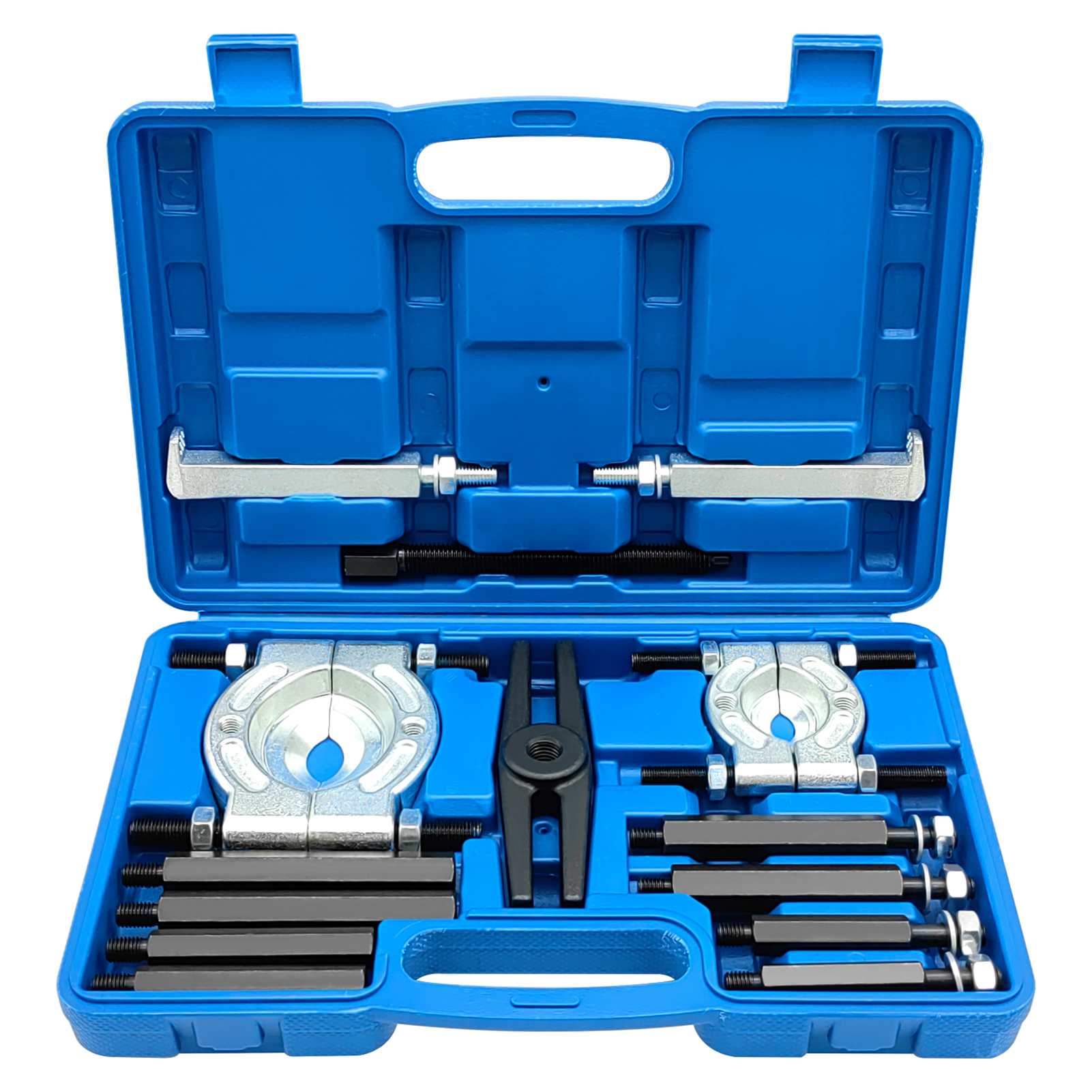 Lagerabzieher-set, Hochleistungs-trennvorrichtung Mit 5 Tonnen Tragkraft, 2"- Und 3"-backen, 14-teiliger Trennwerkzeugkoffer, Blau.