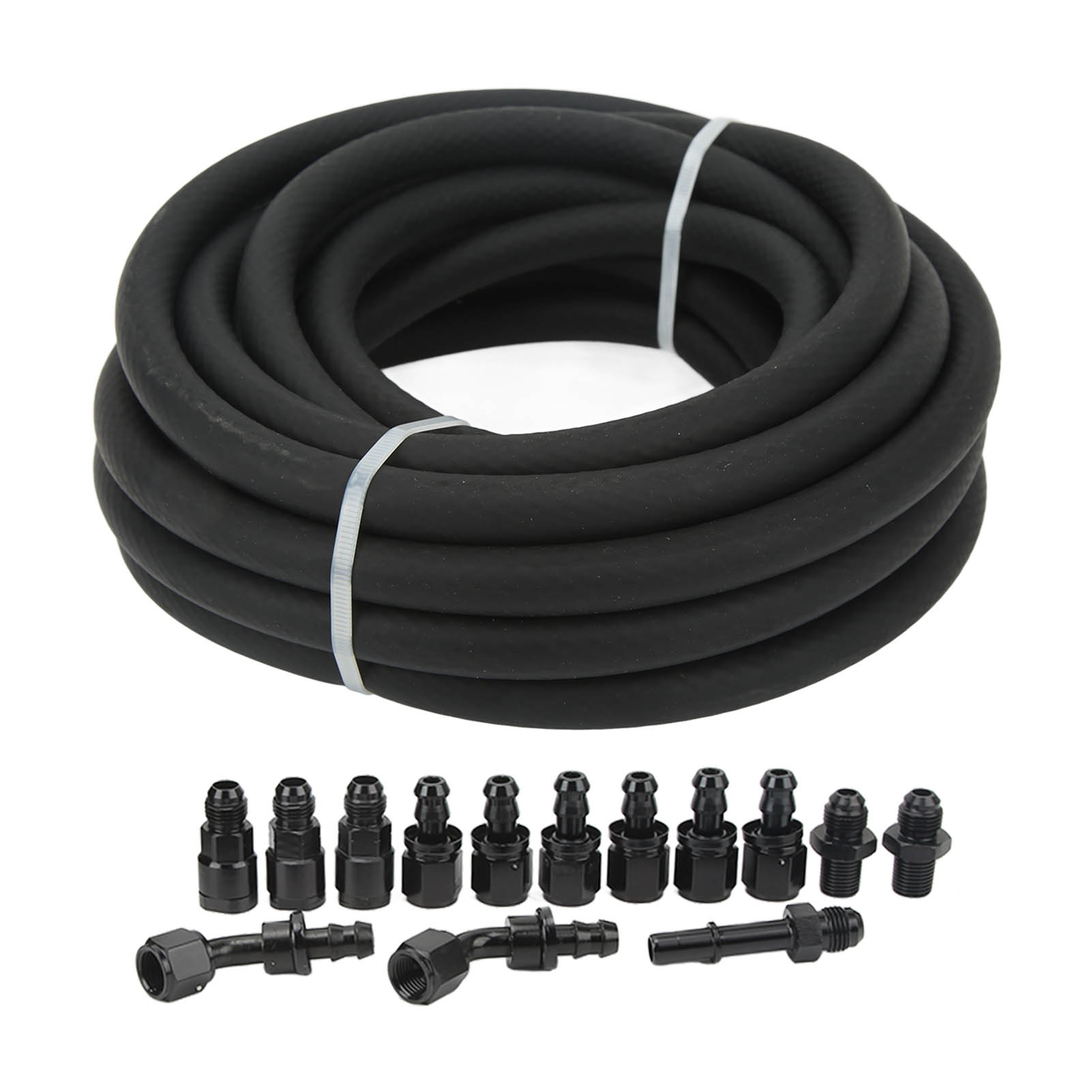 3/8 Zoll Umrüstsatz Für Kraftstoffeinspritzleitungen 6 An Ls, 25 Fuß Kompletter Schlauchadapter Für Efi Fi-system.