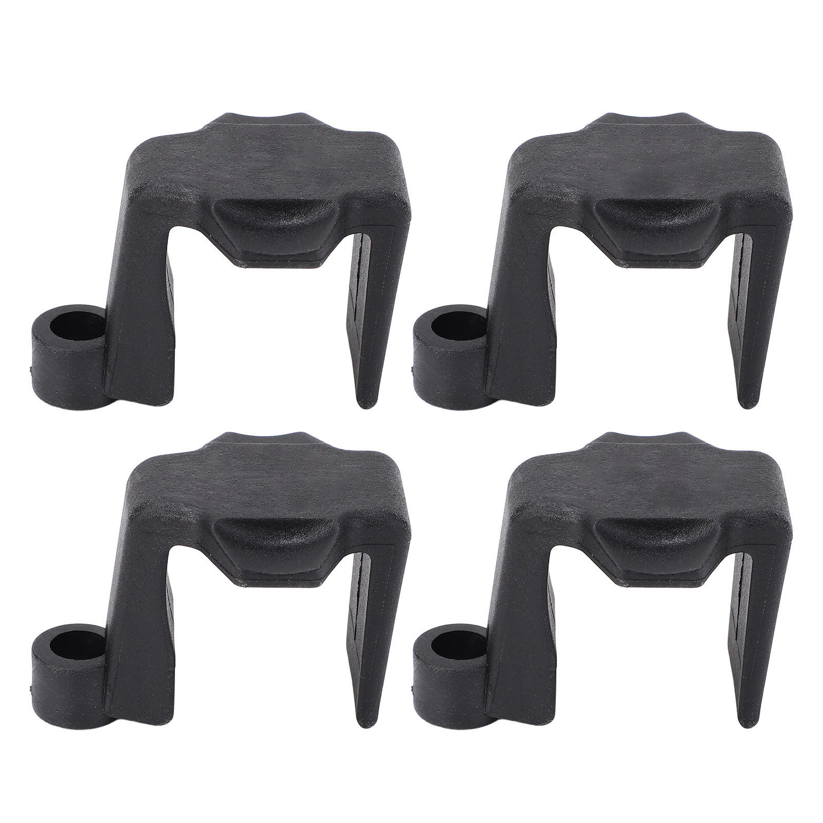 Bootsstoßstangenclips, 4 Stück, Nylon-pontonhalterungen, Klampen Für 1 Bis 1,25 Zoll Vierkantreling, Schwarz.