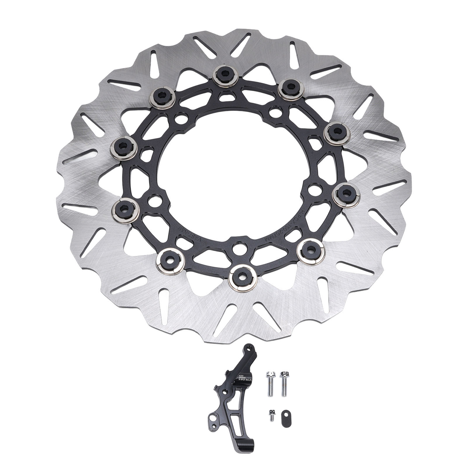Motorrad-vorderradbremsscheibe, 300 Mm Durchmesser, Cnc-gefräster Edelstahl, Ersatzteil Für Adv350 2017 – 2025, Schwarz.