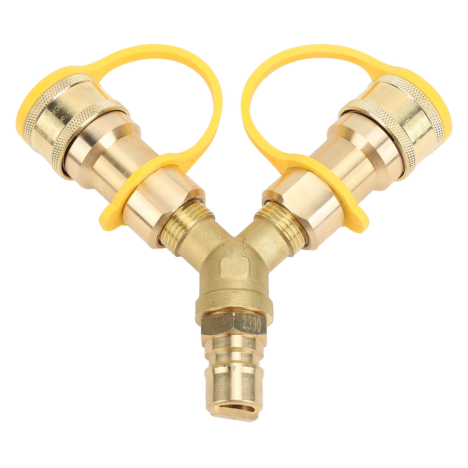 Schnellanschluss-y-verteileradapter Für Wohnmobile, 1/2 Zoll, Verbesserte Effizienz, 2-wege-hitzebeständiger Kupferschlauch Für Anhänger Und Wohnmobile.
