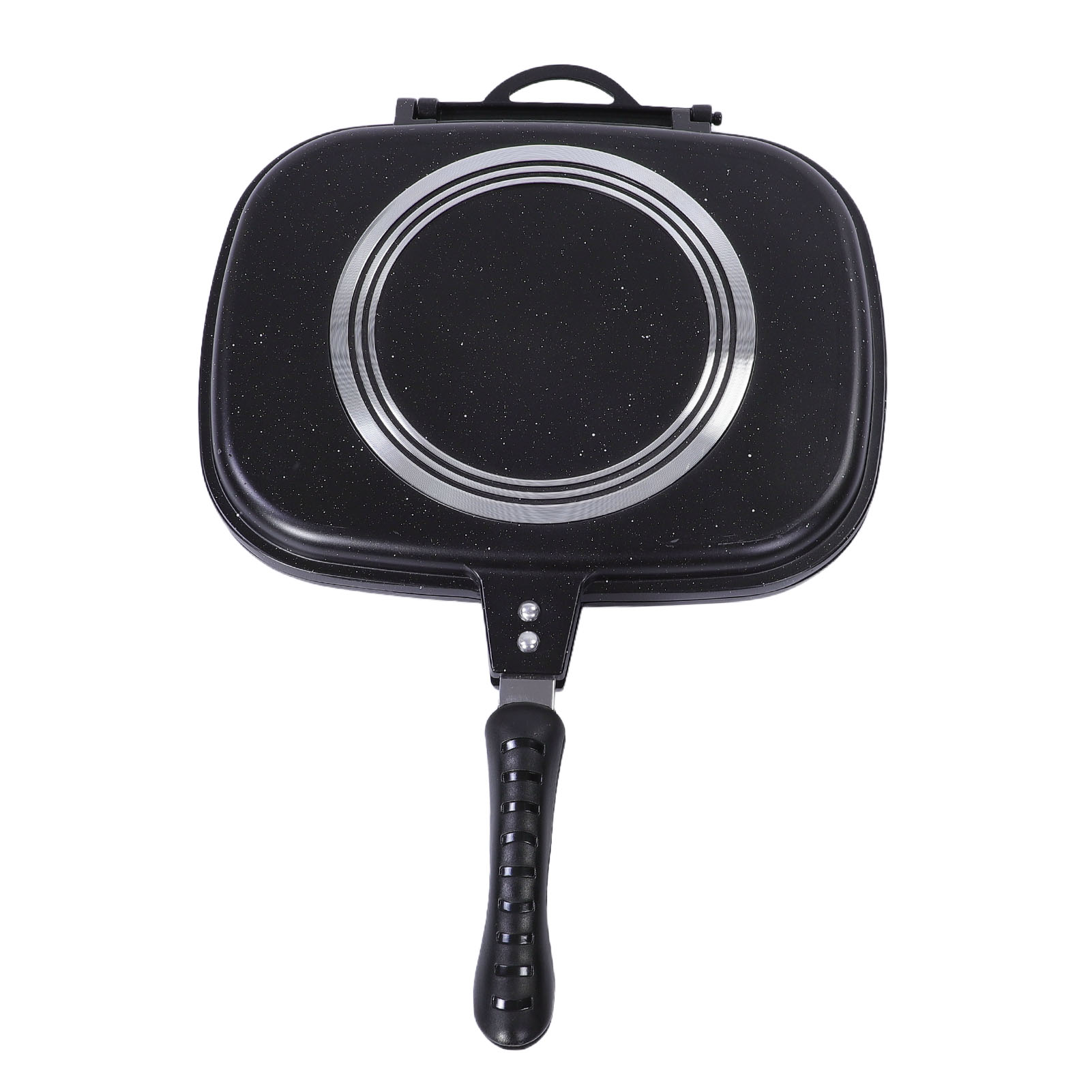 Quadratische Grillpfanne Aus Aluminium-druckgusslegierung, Beidseitig Antihaftbeschichtet, Zum Druckkochen.