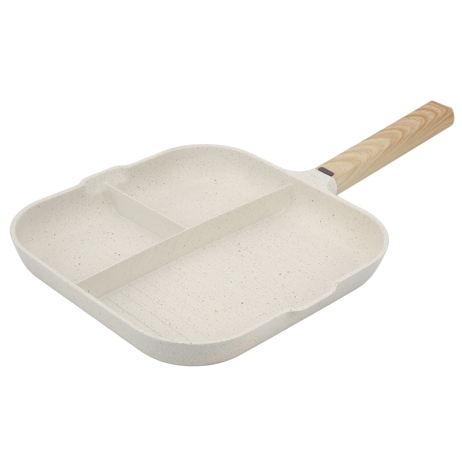 3-in-1 Antihaft-bratpfanne Aus Aluminiumlegierung, Multifunktional, Zum Kochen Von Eiern Und Frühstück.