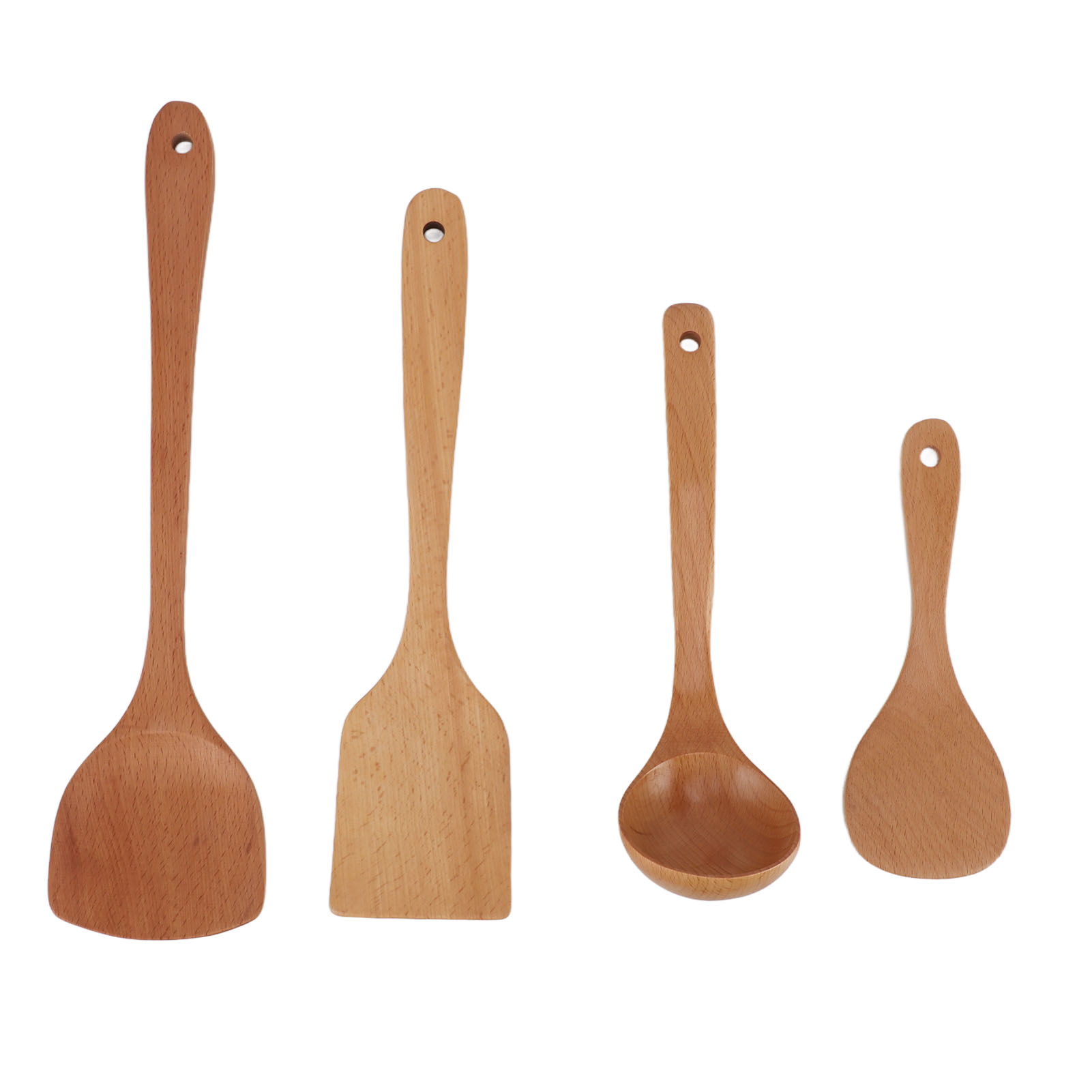 Küchenspatel Aus Holz, Rutschfest, Multifunktional, Mit Löffel, Küchenutensilien Aus Holz Zum Braten Und Schmoren Zu Hause.