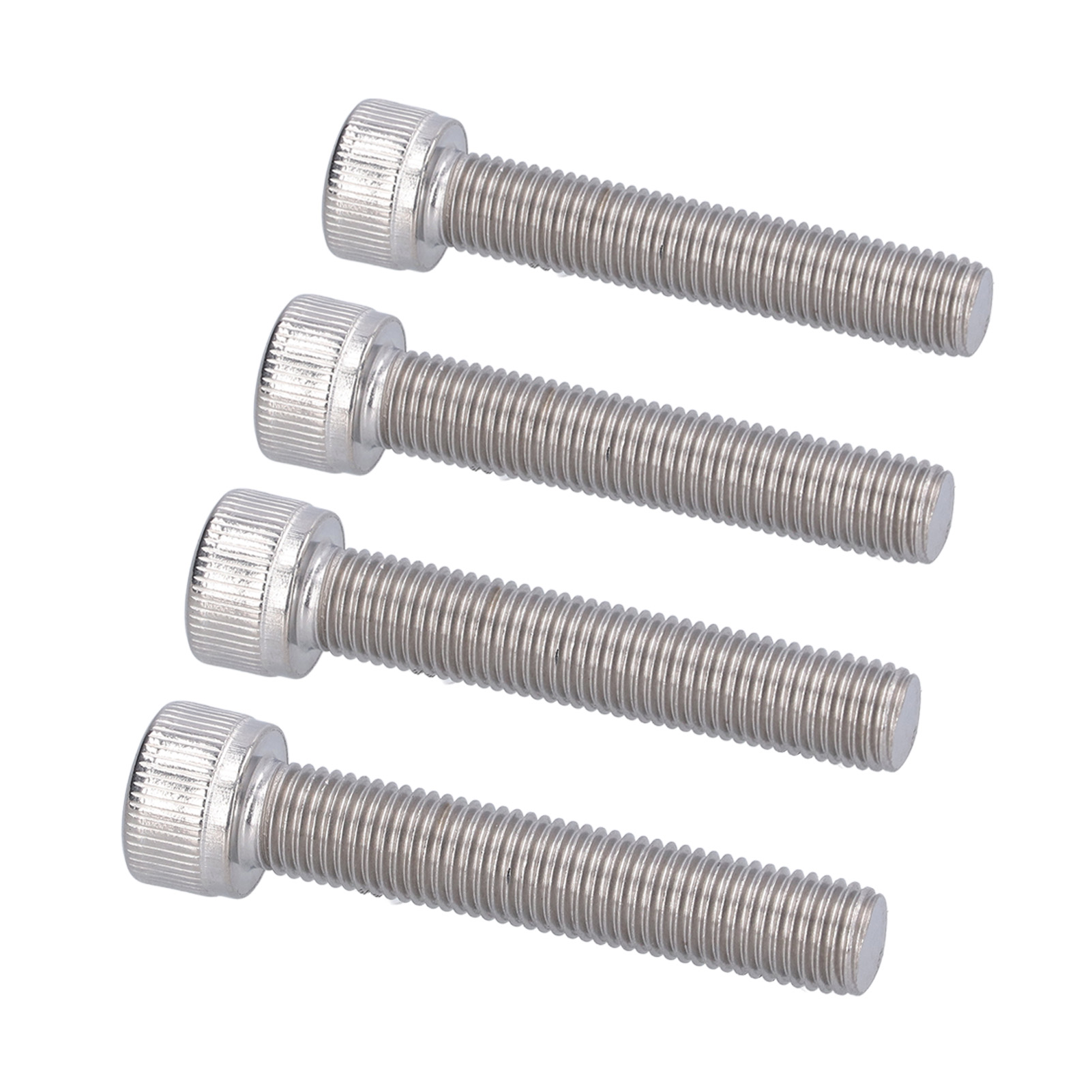 Sechskantschraube Aus Edelstahl A2, Feingewinde 1,25 Mm, 4 Stück, M10x55.