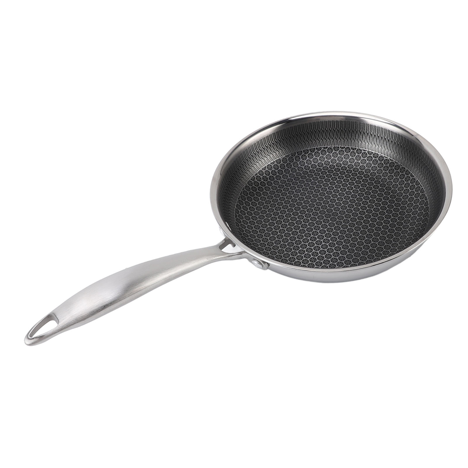 Universelle Bratpfanne Aus Edelstahl 316 Mit Antihaftbeschichtetem Boden, Leicht Zu Reinigen Und Für Induktions- Und Gasherde Geeignet. 24 Cm / 9,4 Zoll.